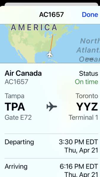 AC8958 Flight Status Air Canada: Chicago to Montreal .